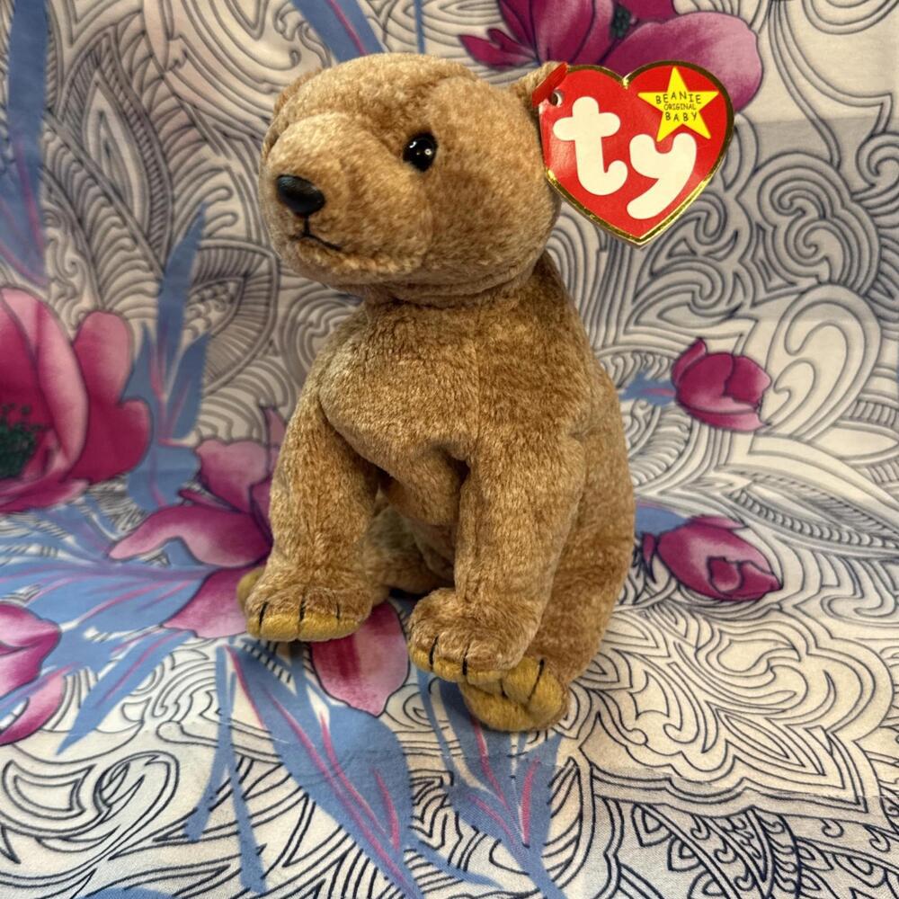 Ty Beanie Baby Pecan The Bear Plush Toy‎ - 4251 used with TY tags